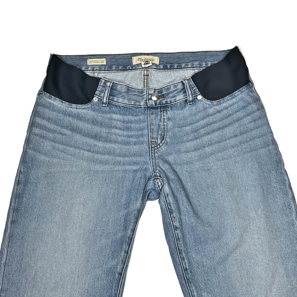 Madewell The Maternity Side-Panel Dean Easy Straight Jean Airy Denim size 29 - Picture 8 of 12